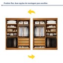 Ver imagem 6 de Closet Casal sem Portas 3 Gavetas Caribe Marrom/Cinamomo