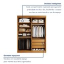 Ver imagem 4 de Closet Casal sem Portas 3 Gavetas Caribe Marrom/Cinamomo