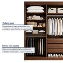 Ver imagem 7 de Closet Casal sem Portas 3 Gavetas Caribe