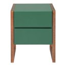 Ver imagem 3 de Mesa de Cabeceira em Madeira Maciça e MDF Fauri Bege