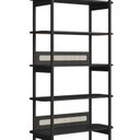 Ver imagem 6 de Estante 180 cm 6 Prateleiras Palhinha Pé Madeira Preto