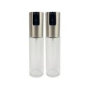 Ver imagem 1 de kit 2 Spray Pulverizador Borrifador Dosador Para Azeite Vinagre Frasco De Vidro Acabamento Aço Inoxi