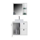 Ver imagem 2 de Conjunto Gabinete para Banheiro com Cuba Sobrepor e Espelheira Toro 60
