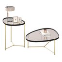 Ver imagem 1 de Jogo de Mesas Bergamo Preto Dourado
