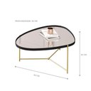 Ver imagem 3 de Jogo de Mesas Bergamo Preto Dourado