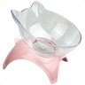 Comedouro Bebedouro Elevado para Gatos Lorben Ergonômico Alto Individual Rosa - 2