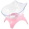 Comedouro Bebedouro Elevado para Gatos Lorben Ergonômico Alto Individual Rosa - 1