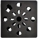 Ver imagem 1 de Kit com 3 Grelha Quadrada 9,4 x 9,4cm com Anti-Inseto em ABS Astra Cinza/Cromado