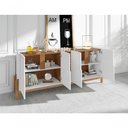 Ver imagem 3 de Buffet 4 Portas C- Prateleiras Lizz 1,90 Branco-cedro