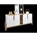 Ver imagem 2 de Buffet 4 Portas C- Prateleiras Lizz 1,90 Branco-cedro