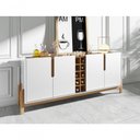Ver imagem 1 de Buffet 4 Portas C- Prateleiras Lizz 1,90 Branco-cedro
