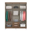 Ver imagem 3 de Guarda Roupa de Casal Modena e Cômoda Madri 2 Portas Malbec - Incorplac