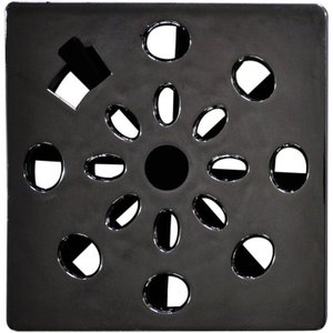 Kit com 5 Grelha Quadrada 9,4 X 9,4cm com Anti-inseto em Abs Astra