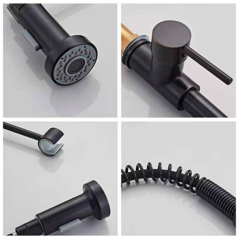 Kit Cuba Pia Aço Inox Quadrada Cozinha e Torneira Flexivel Preta Brinovar - 10