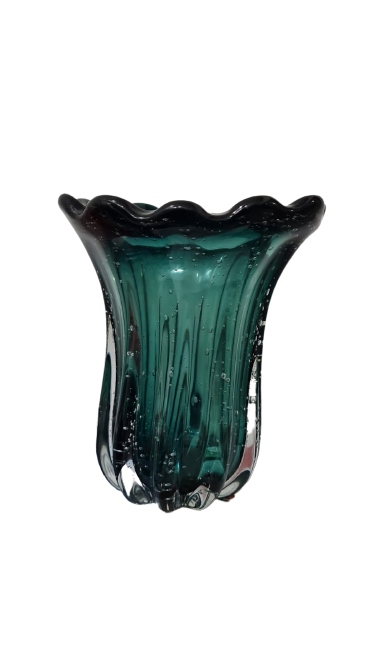 Vaso Decorativo Murano Verde - M - 1