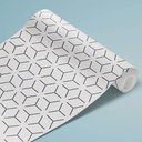 Ver imagem 3 de Papel de Parede Geométrico Azul e Branco 2 Arte Destaque 3,50 Metros