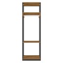 Ver imagem 1 de Guarda Roupa Modulado Closet Titan Preto Velluto/Freijó - PR Móveis