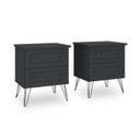 Ver imagem 2 de Conjunto Mesa Cabeceira MDF 2 Gavetas Fort
