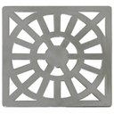 Ver imagem 1 de Kit com 7 Grelha Quadrada 9,3 X 9,3cm em Abs com Canto Vazado