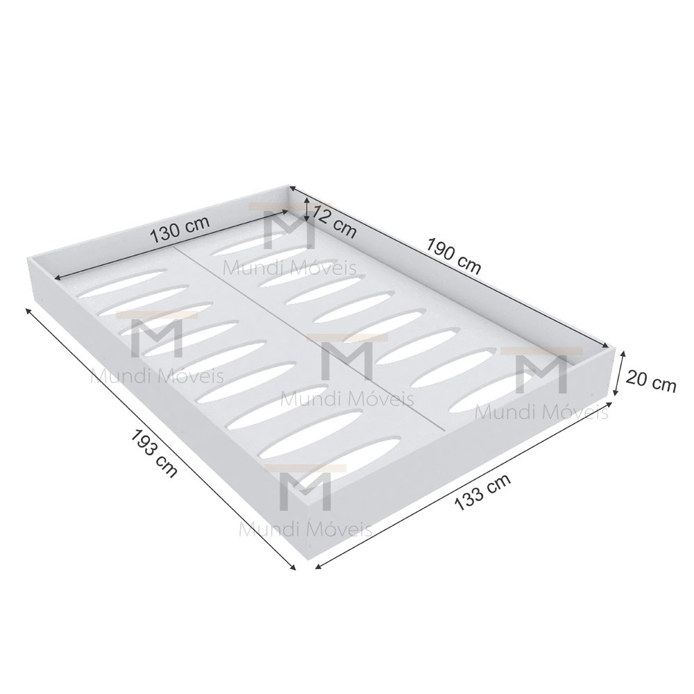 CAMA BAIXA VIÚVA M186.2021.B (CASA, QUARTO, PRAIA) MUNDI MOVEIS - 5