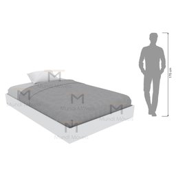 CAMA BAIXA VIÚVA M186.2021.B (CASA, QUARTO, PRAIA) MUNDI MOVEIS - 4