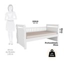 Ver imagem 3 de Cama Infantil 100% MDF Vicky Espresso Móveis Branco/Brilho