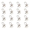 Ver imagem 4 de Kit 4 Conjuntos De Mesa Com 4 Cadeiras De Madeira Dobravel 120X70 Sem Pintura/Crua - Marrom
