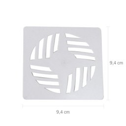 Kit com 5 Grelha Quadrada 9,4 X 9,4cm em Pvc - 2