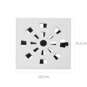 Kit com 10 Grelha Quadrada10,2 X 10,2cm com Anti-inseto Pvc Astra