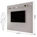 Ver imagem 5 de Painel para TV Trento 275 Ripado Bali com Aparador Kika-DJ Móveis