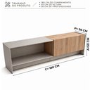 Ver imagem 5 de Rack TV 75 pol Module 180cm com Rodapé Byhouse
