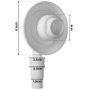 Ver imagem 3 de Adaptador para Máquina de Lavar Roupa + Abraçadeira Aço Inox 1" + Fita Veda Rosca