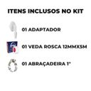 Ver imagem 2 de Adaptador para Máquina de Lavar Roupa + Abraçadeira Aço Inox 1" + Fita Veda Rosca