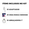 Adaptador para Máquina de Lavar Roupa + Abraçadeira Aço Inox 1" + Fita Veda Rosca - 2