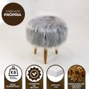 Ver imagem 4 de Puff Decorativo Quarto e Sala de Estar Pelo Sintético Herrero:Cinza