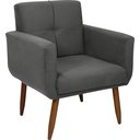 Ver imagem 2 de Poltrona Decorativa Havana Suede Cinza B250 - Matrix