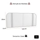 Ver imagem 6 de Cabeceira Orgânica Dobrável 140cm Casal Painél para Cama Box Bouclé Flip