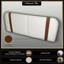 Ver imagem 2 de Cabeceira Orgânica Dobrável 140cm Casal Painél para Cama Box Bouclé Flip