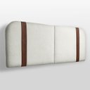 Ver imagem 4 de Cabeceira Orgânica Dobrável 140cm Casal Painél para Cama Box Bouclé Flip