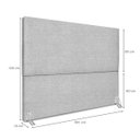 Ver imagem 3 de Cabeceira Refinada Cama Box Casal King 195 Cm Estofada Revestida em Bouclé Elegante