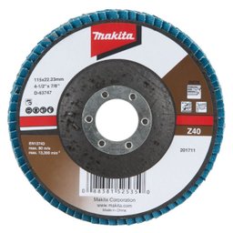 Flap Disco 115 Mm Grão Z40 Makita - 1