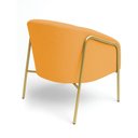 Ver imagem 5 de Poltrona Sala Industrial Alta Dourado Stella Bouclê Mostarda D03 - D’Rossi