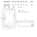 Ver imagem 3 de Banheira Dupla Munique Completa com Hidro em Acrílico - 127v