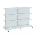 Ver imagem 1 de Gondola Centro 137 Fit Ate 2 Metros Branco 16 Bandeja Sp Etiqueta