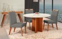 Ver imagem 1 de Mesa de jantar + 4 cadeiras Milão Tampo Redondo 120 cm A 03