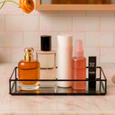 Ver imagem 4 de Bandeja Decorativa com Espelho P/ Taça Perfume Banheiro Bd-031(m) Pgb Bandeja Espelhada Preta (m)