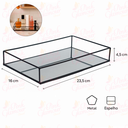 Ver imagem 5 de Bandeja Decorativa com Espelho P/ Taça Perfume Banheiro Bd-031(m) Pgb Bandeja Espelhada Preta (m)