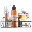 Ver imagem 3 de Bandeja Decorativa com Espelho P/ Taça Perfume Banheiro Bd-031(m) Pgb Bandeja Espelhada Preta (m)