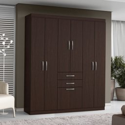 Guarda-Roupa Casal para Quarto 7 Portas 2 Gavetas  - 1