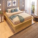 Ver imagem 7 de Cama Casal/Queen Adulto com 4 Gavetas Gades Yescasa Marrom/Freijó